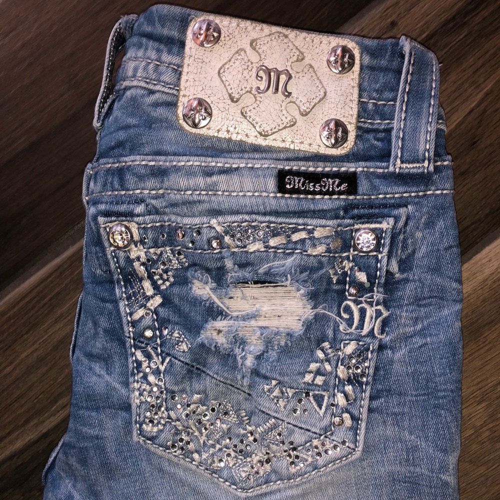 Miss me size 24 signature skinny cropped